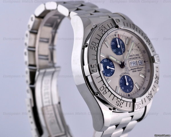 replica Breitling Super Ocean Chronograph SS/SS White Dial 42MM WATCHES 1 