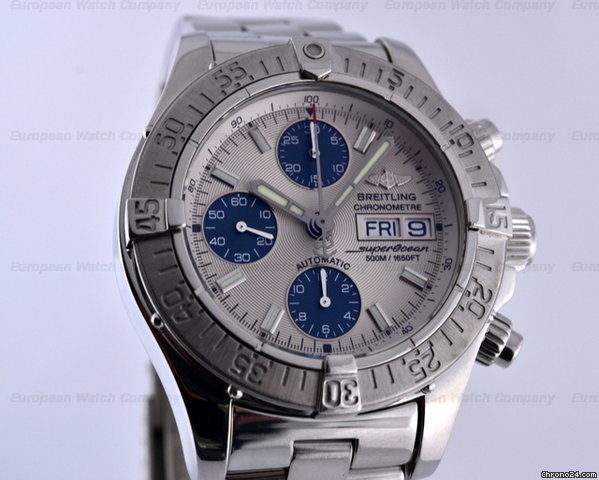 Breitling Super Ocean Chronograph SS/SS White Dial 42MM