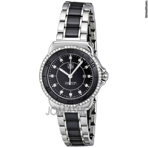 TAG Heuer Formula 1 Black Dial Steel and Ceramic Ladies Watch WAH1312.BA0867