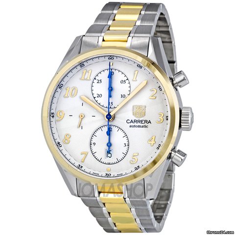 TAG Heuer Carrera Heritage Chronograph Silver Dial Automatic Mens Watch CAS2150.BD0731