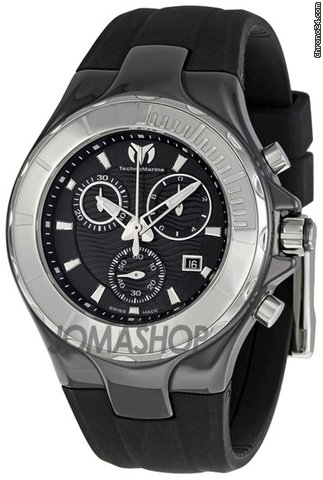 Technomarine Cruise Ceramic Black Dial Chronograph Unisex Watch 110028