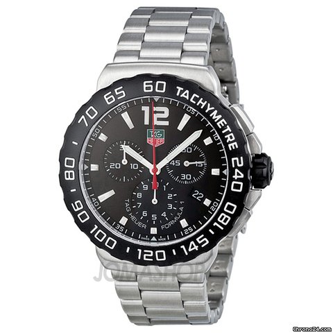 TAG Heuer Formula 1 Chronograph Black Dial Stainless Steel Mens Watch CAU1110.BA0858