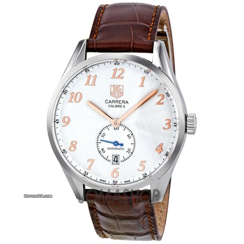 TAG Heuer Carrera Heritage Silver Dial Stainless Steel Mens Watch WAS2112FC6181