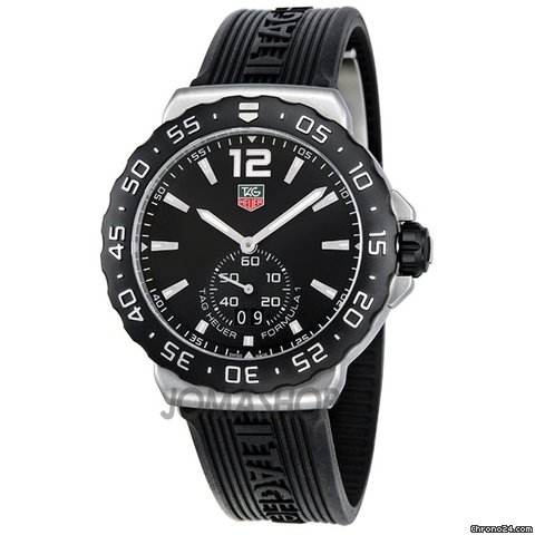TAG Heuer F1 Black Dial Stainless Steel Mens Watch WAU1110FT6024