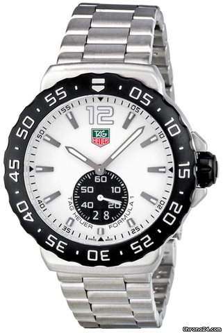 TAG Heuer Formula 1 White Dial Stainless Steel Mens Watch WAU111.BA0858