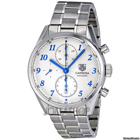 TAG Heuer Carrera Heritage Chronograph Silver Dial Automatic Mens Watch CAS2111.BA0730