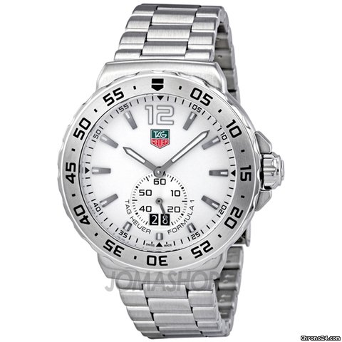 TAG Heuer F1 White Dial Stainless Steel Mens Watch WAU1113BA0858