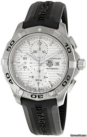 TAG Heuer Aquaracer Silver Dial Chronograph Mens Watch CAP2111FT6028