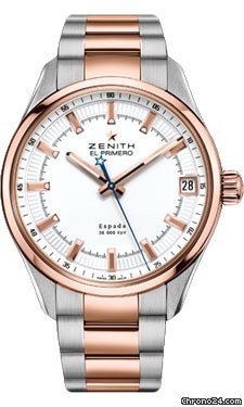 Zenith El Primero Espada Stainless Steel and Rose Gold