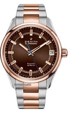 Zenith El Primero Espada Stainless Steel and Rose Gold