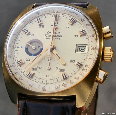 Omega Seamaster Chrono Automatico Pl. Oro Del 1972