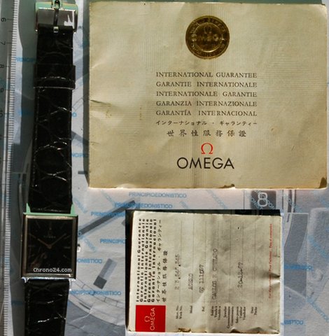 Omega Automatic Nero Rettangolare 1966 Acciaio + Garanz