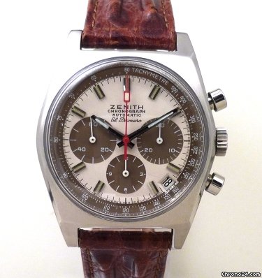 Zenith EL PRIMERO CHRONOGRAPH WITH RARE DIAL BROWN COUNTERS, MADE I