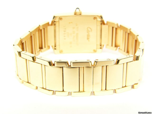 replica Cartier Tank Francaise lady yellow gold Mod. 2385 WATCHES 1 