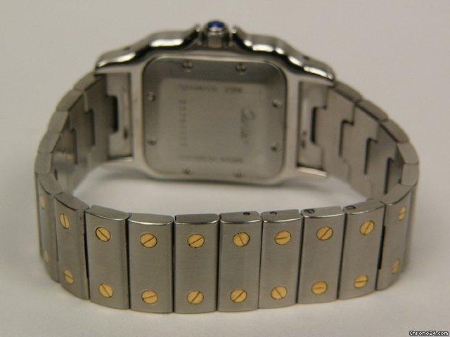 replica Cartier Santos Galbee stainless steel and yellow gold Mod. 2319 WATCHES 1 
