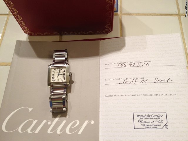 replica Cartier tank  francaise men big size WATCHES 1 