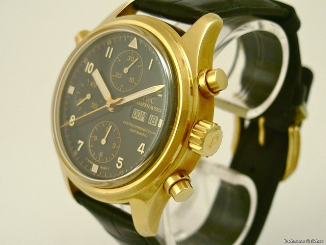 IWC Flieger-Doppelchronograph, Ref. 3711, 18k Yellow Gold WATCHES 2