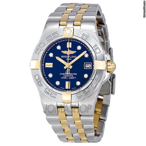 Breitling Galactic 30 18kt Yellow Gold and Steel Ladies Watch B71340L2-C815TT