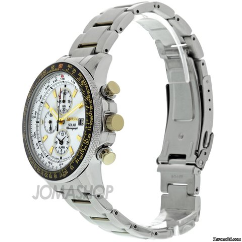 replica Seiko Flight Solar Quartz Stainless Steel Mens Watch SSC011 WATCHES 1 