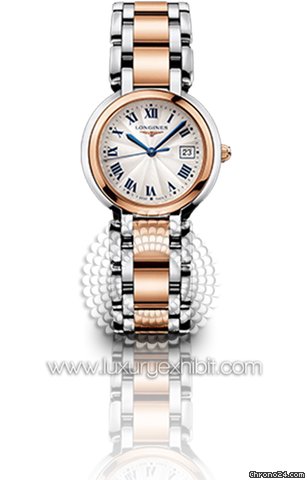 Longines Prima Luna Two-tone Stainless Steel and 18kt Rose Gold Ladies Watch L8.112.5.78.6