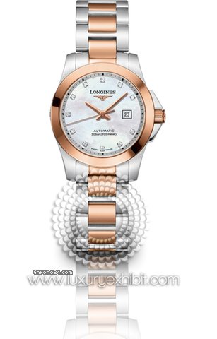 Longines Conquest Stainless Steel Ladies Watch L3.276.5.87.7