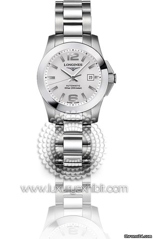 Longines Conquest Stainless Steel Ladies Watch L3.276.4.76.6