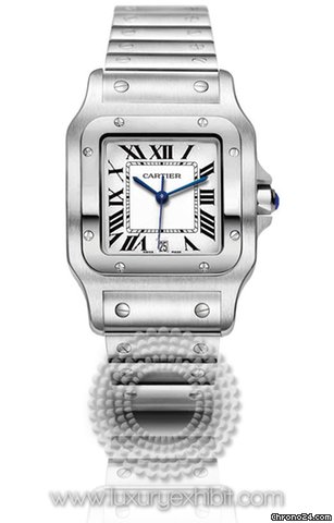 Cartier Santos Stainless Steel Mens Watch W20060D6