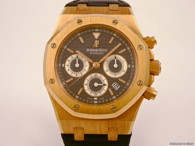 replica Audemars Piguet Royal Oak, Chronograph, Automatic, 18k Rose Gold WATCHES 1 