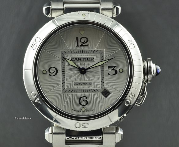 Cartier Stainless Steel White Dial Pasha C B&P W31031H3