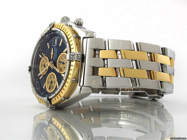replica Breitling "WINDRIDER CHRONOMAT B.1305.1" 40 mm Edelstahl / Gelbgold Au WATCHES 1 