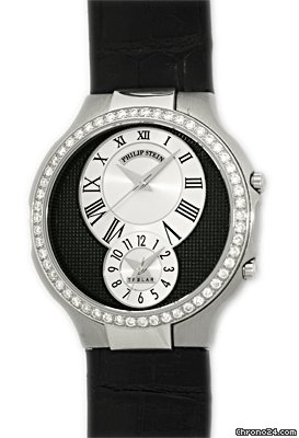Philip Stein Diamond Teslar Dual Time Strapwatch