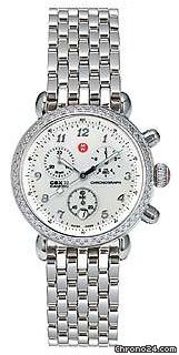 Michele CSX 33 Diamond Steel Ladies Watch MWW03B000048