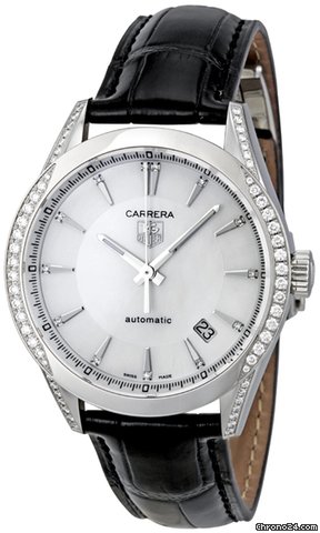 TAG Heuer Carrera Mother of Pearl Ladies Watch WV2212.FC6302