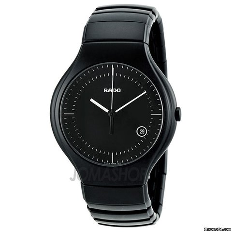 Rado True Black Dial Black Ceramic Mens Watch R27816152