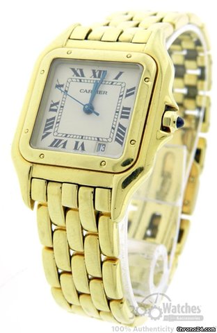 Cartier Panthere 18K Gold Quartz Date Watch
