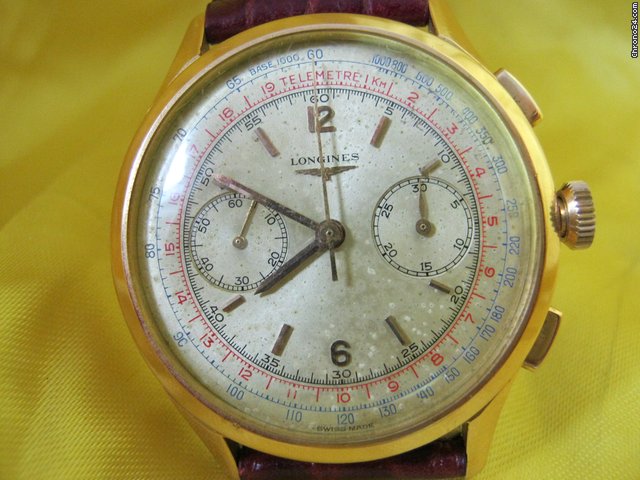 Longines chrono 30ch Flyback oro rosa 18 kt 38mm