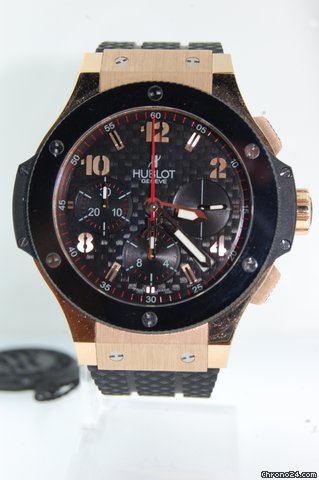 Hublot BIG BANG ROSE GOLD & BLACK CERAMIC-BLACK CARBON FIBER 41mm
