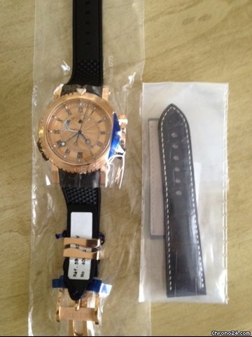 Breguet Marine Royale Alarm Pink NEW 30% off