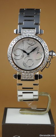 replica Cartier Pasha whitegold pave diamonds Wei gold WATCHES 1 