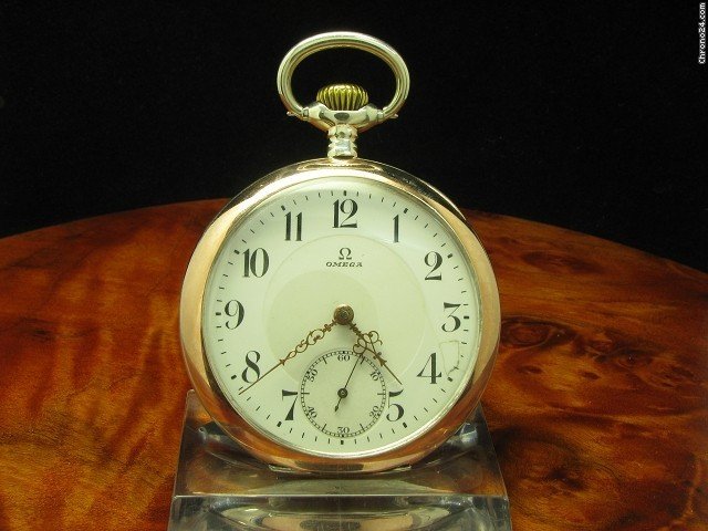 Omega Open Face Taschenuhr Aus 800 Silber