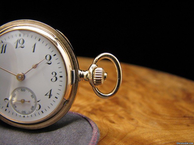 replica Longines 14kt Gold Savonnette Taschenuhr / Orig. Blatt WATCHES 1 