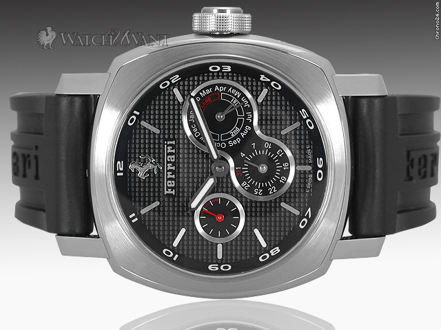 Panerai for Ferrari (Discontinued) FER 15 Perpetual Calendar - 45mm Stainless Steel - Special Edition 247 Pieces - Boxes/Papers