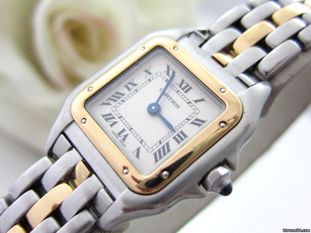 Cartier Panthere Stahl /Gold