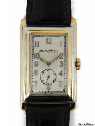 Patek Philippe vintage 18k white gold and rose gold wristwatch