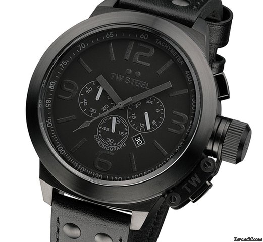 TW Steel Canteen Style Cool Black 2012 Herrenuhr Chronograph TW-821
