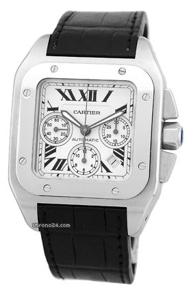 Cartier Santos 100 Chronograph XL Strapwatch