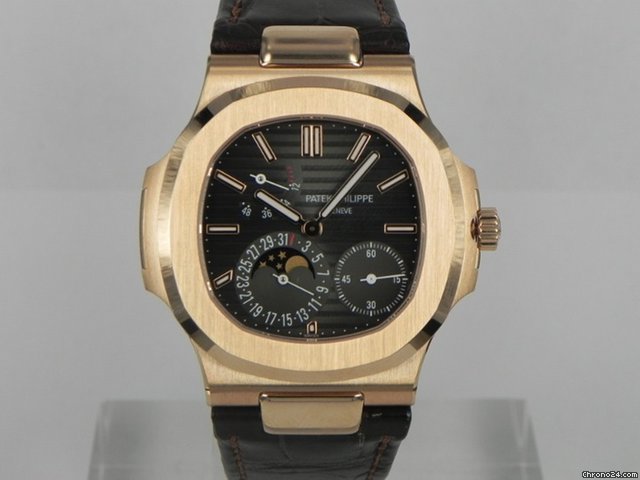 Patek Philippe NAUTILUS CALENDARIO COMPLETO FASI DI LUNA ORO ROSA