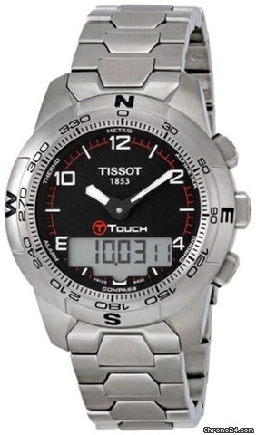 Tissot Men's T0474204405700 T-Touch II Men's Black Quartz To
