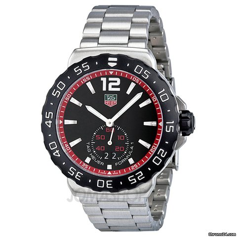 TAG Heuer Formula 1 Black Dial Stainless Steel Mens Watch WAU1114.BA0858
