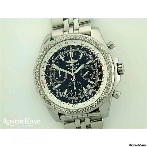 Breitling Bently Motors steel automatic chronograph on bracelet